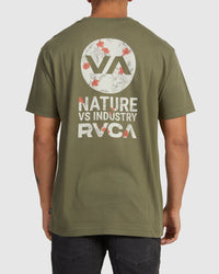 RVCA DRAWN IN SHORT SLEEVE T SHIRT - GPB0