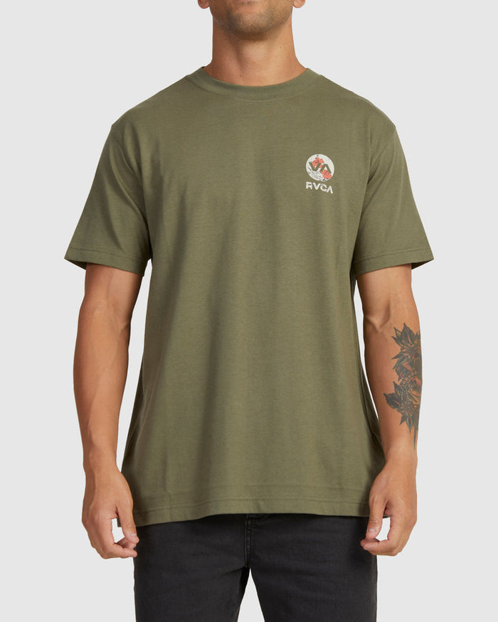 RVCA DRAWN IN SHORT SLEEVE T SHIRT - GPB0