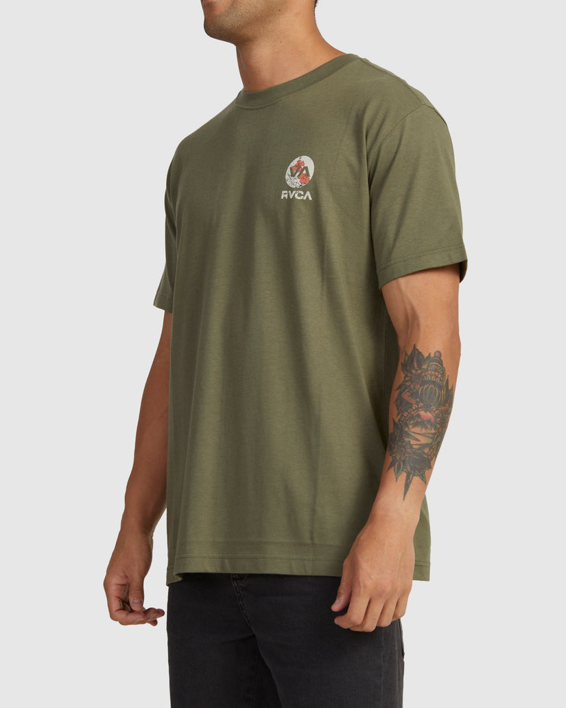 RVCA DRAWN IN SHORT SLEEVE T SHIRT - GPB0