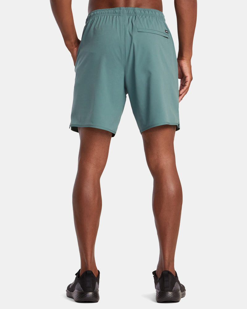 RVCA YOGGER STRETCH ATHLETIC SHORTS 17" - GPA0