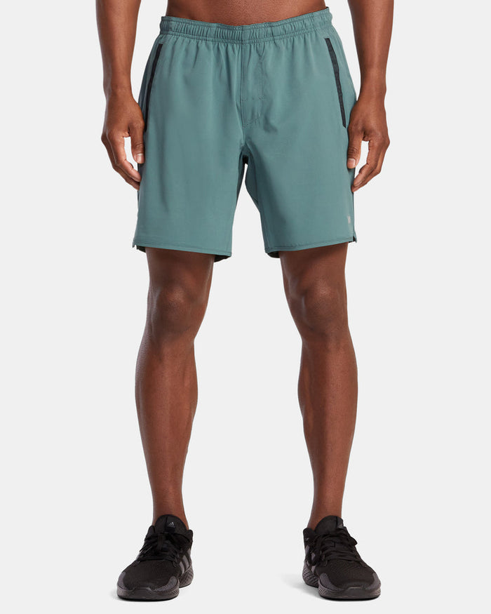 RVCA YOGGER STRETCH ATHLETIC SHORTS 17" - GPA0