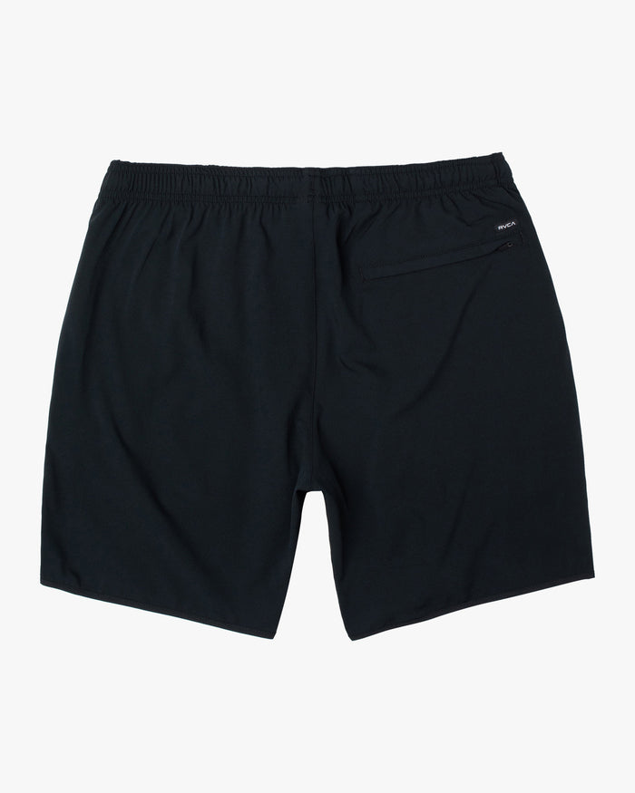 RVCA YOGGER STRETCH ELASTIC SHORTS 17" - BLK