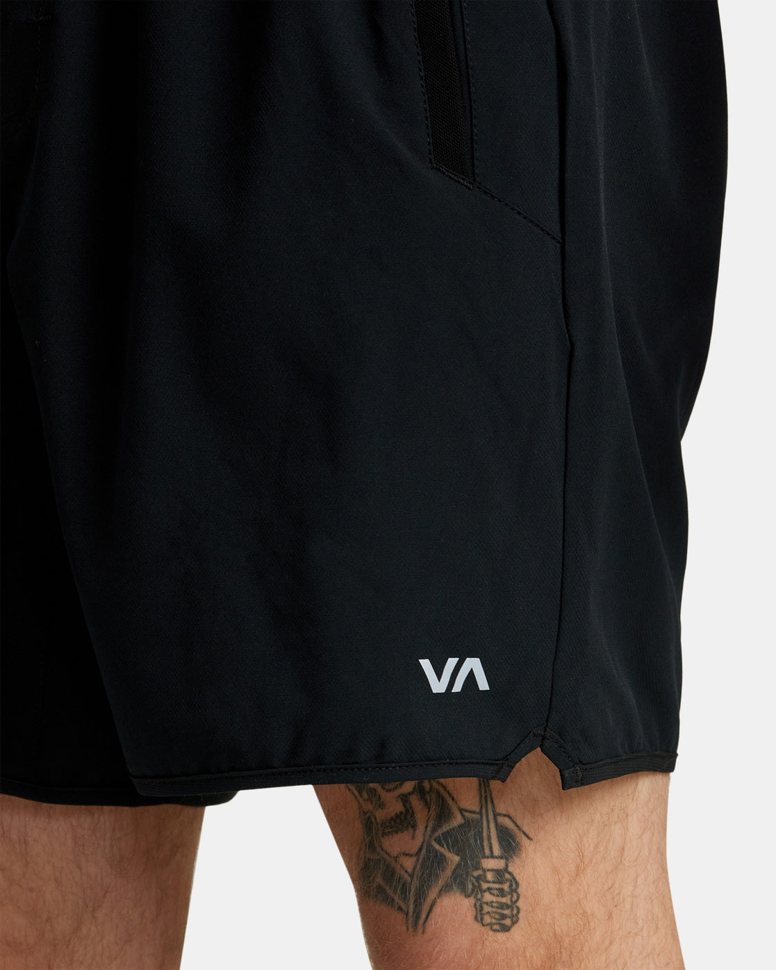 RVCA YOGGER STRETCH ELASTIC SHORTS 17" - BLK