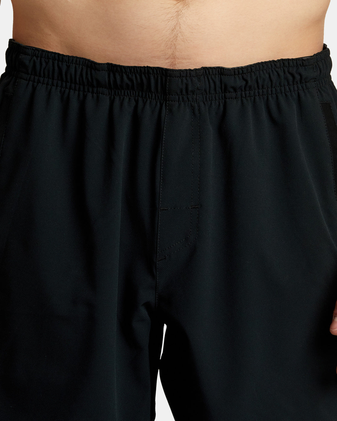 RVCA YOGGER STRETCH ELASTIC SHORTS 17" - BLK