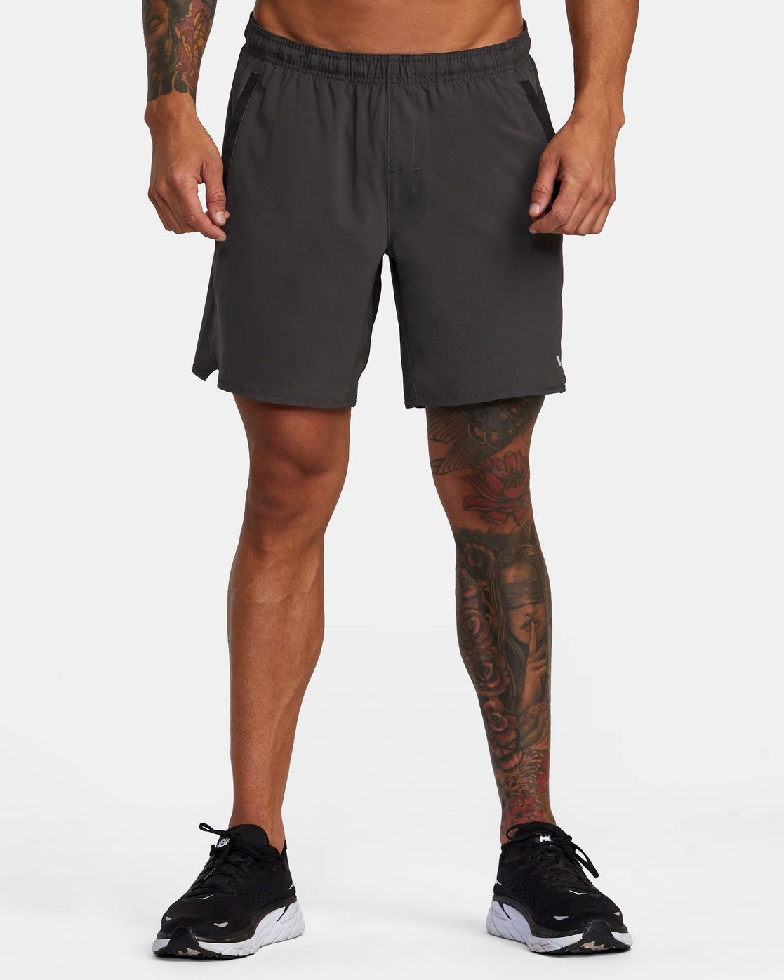 RVCA YOGGER STRETCH ATHLETIC SHORTS 17' - SLT