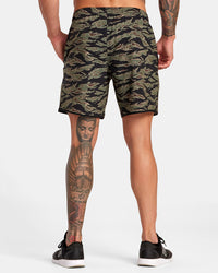 RVCA YOGGER STRETCH ELASTIC SHORTS 17" - TMV6