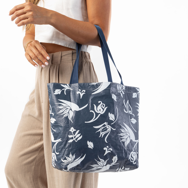 ALOHA COLLECTION  REVERSIBLE TOTE / PEKELO / VINTAGE BLUE