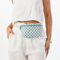 ALOHA COLLECTION MINI HIP PACK / PETITE CHECK / TIDE SANDSTONE