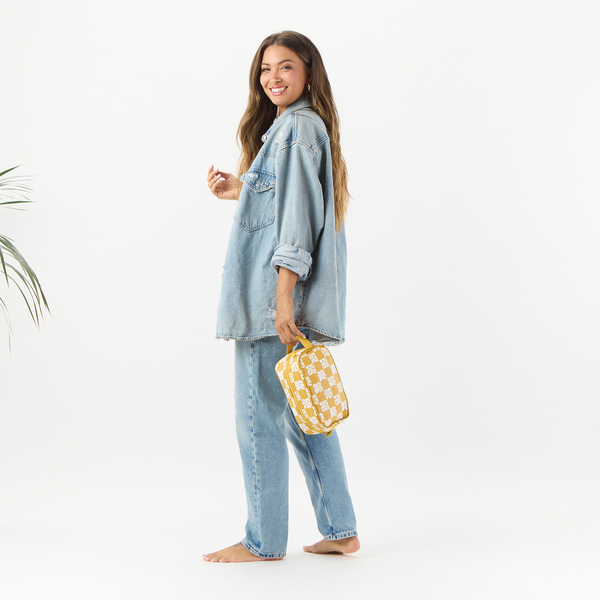 ALOHA COLLECTION DOPP KIT / PUA CHECK / HOT MUSTARD