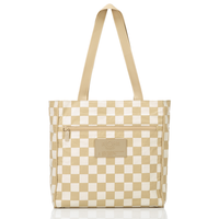 ALOHA COLLECTION GO-TO TOTE / CHECKMATE / CREME/DUNE