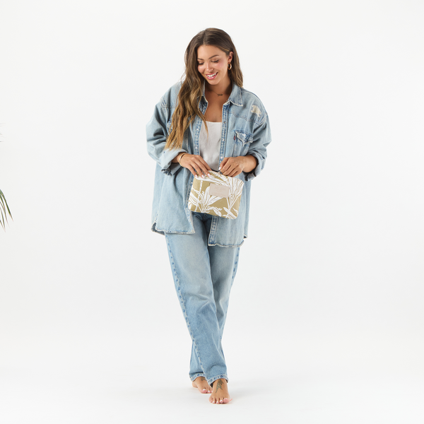 ALOHA COLLECTION SMALL / TI LEAF / LATTE