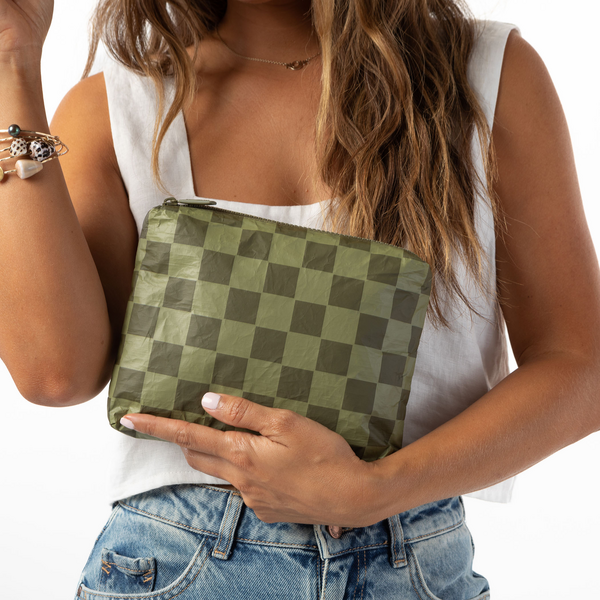 ALOHA COLLECTION SMALL / CHECKMATE / LIMU ON OLIVE