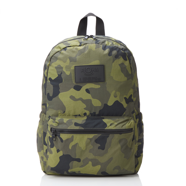 ALOHA COLLECTION KEEP IT LIGHT BACKPACK / CAMO / HUNTER OLIVE