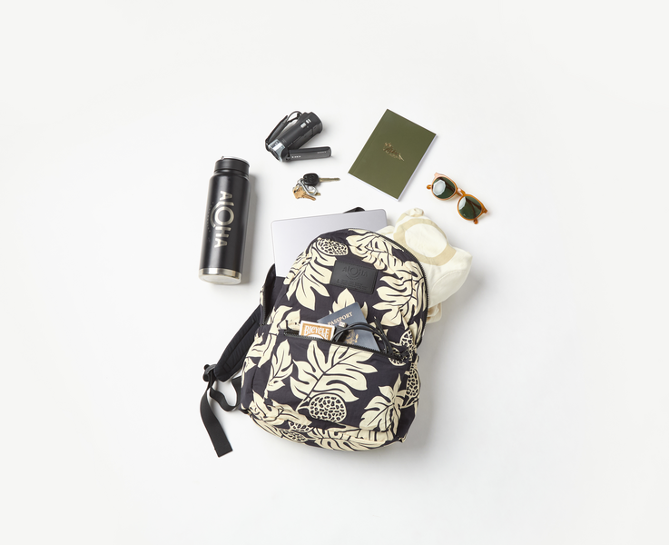 ALOHA COLLECTION KEEP IT LIGHT BACKPACK / HOLOMUA / SAND/BLACK