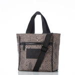 ALOHA COLLECTION CROSSBODY / PYTHON / ESPRESSO BLACK