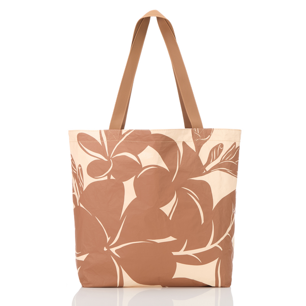 ALOHA COLLECTION REVERSIBLE TOTE / MELIA / SHERBERT TOFFEE