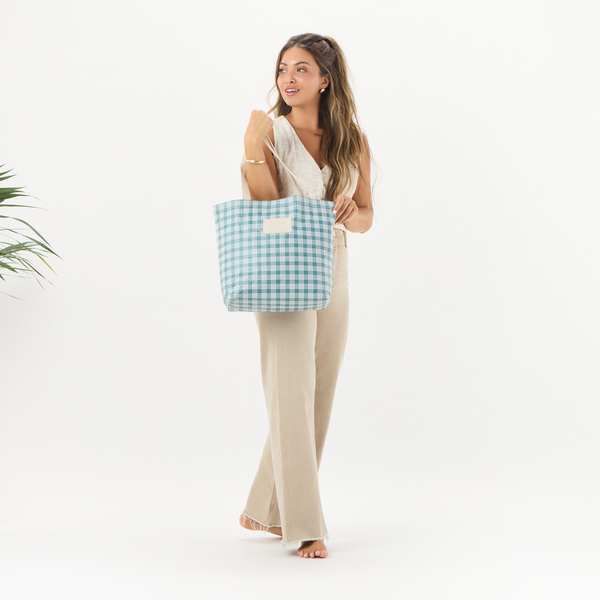 ALOHA COLLECTION REVERSIBLE TOTE / PALAKA / ATLANTIC