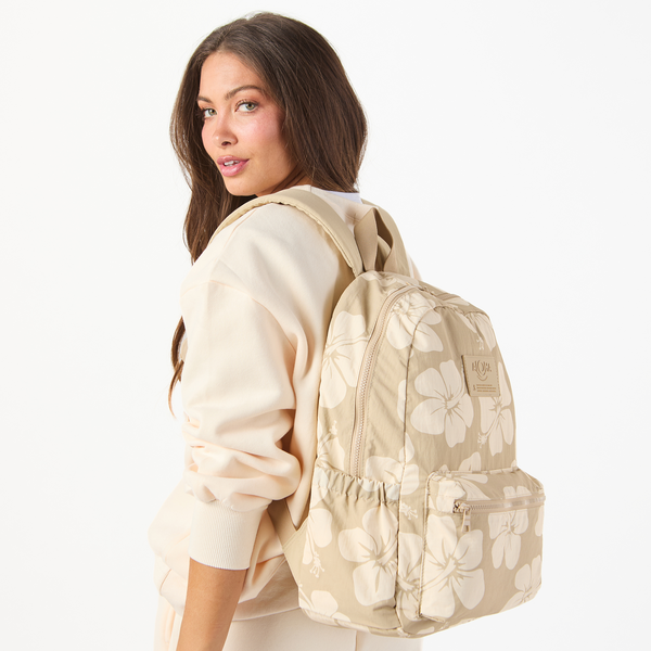 ALOHA COLLECTION KEEP IT LIGHT BACKPACK / HANA HOU / CREME/DUNE