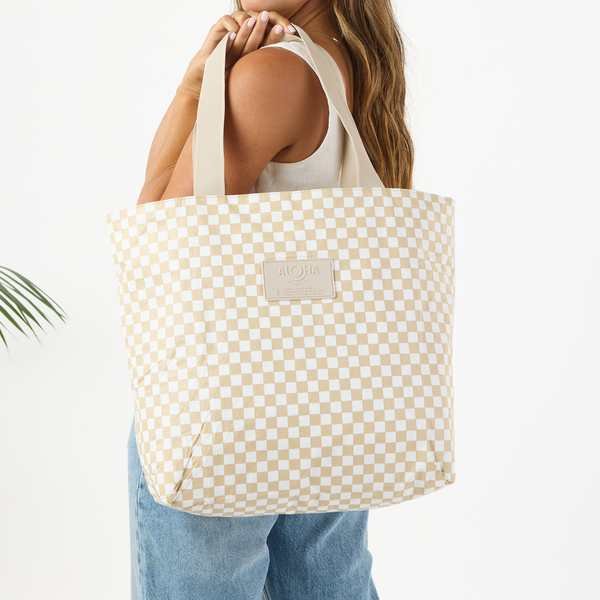 ALOHA COLLECTION DAY TRIPPER / PETITE CHECK / LATTE