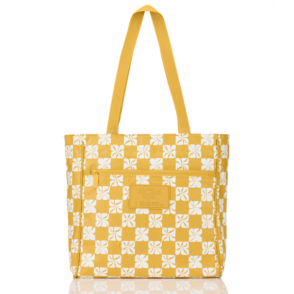 ALOHA COLLECTION GO-TO TOTE / PUA CHECK / HOT MUSTARD