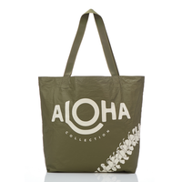 ALOHA COLLECTION REVERSIBLE TOTE / OVERLEI / LIMU/OLIVE