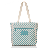 ALOHA COLLECTION GO TO TOTE / PETITE CHECK / TIDE SANDSTONE