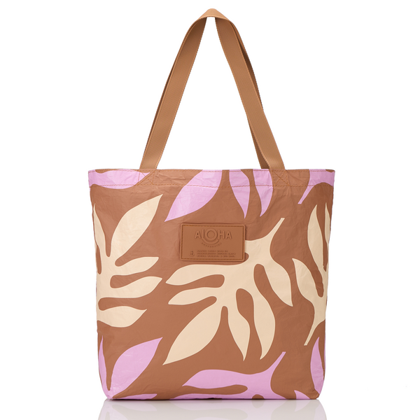 ALOHA COLLECTION  REVERSIBLE TOTE / OLA / SHERBERT TOFFEE