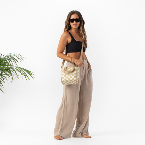 ALOHA COLLECTION CROSSBODY / CHECKMATE / CREAM/DUNE