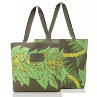 ALOHA COLLECTION REVERSIBLE TOTE / MOLOKA'I KUKUI 24 / OLIVE