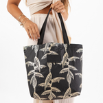 ALOHA COLLECTION  REVERSIBLE TOTE / HELICONIA / GLOW/BLACK