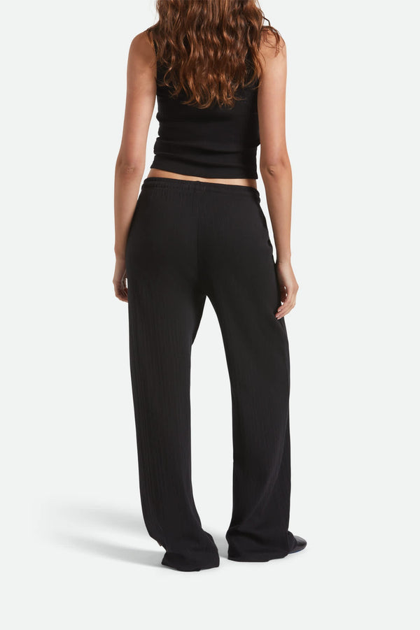 BRIXTON POINTELLE LOUNGE PANTS - BLACK