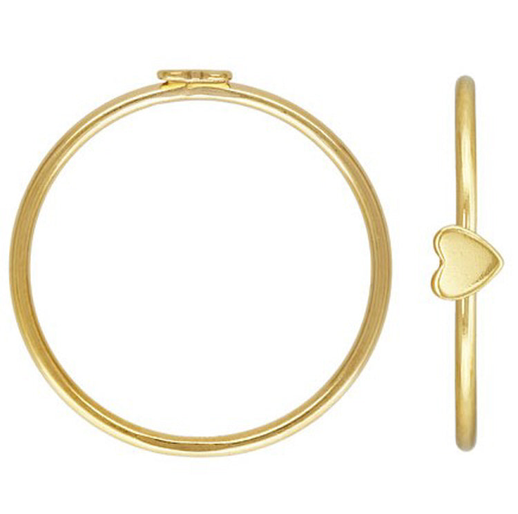 HAWAII & PUA 3.5MM HEART RING - GOLD FILLED