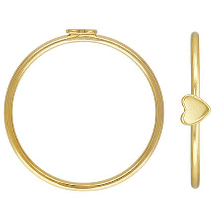 HAWAII & PUA 3.5MM HEART RING - GOLD FILLED