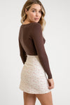 RHYTHM ASHTON LONG SLEEVE KNIT TOP | CHOCOLATE