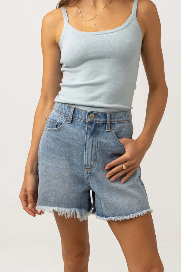 RHYTHM STAPLE DEMIN SHORT - BLUE WASH