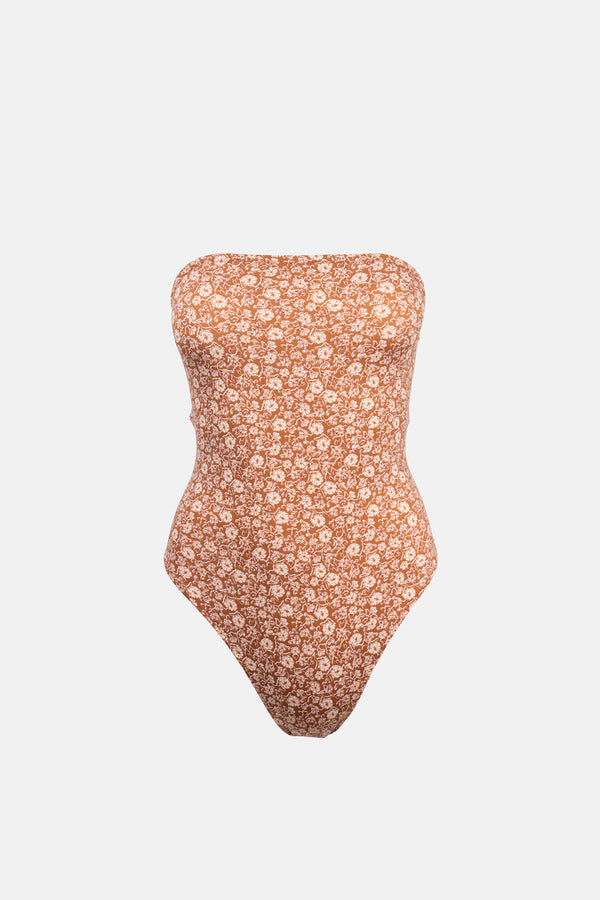 RHYTHM CARMELLA STRAPLESS ONE PIECE - COCO