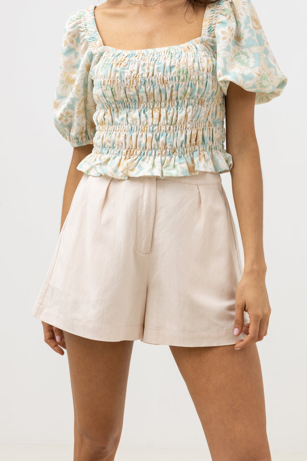 RHYTHM EDDIE ELASTICATED SHORT - OATMEAL