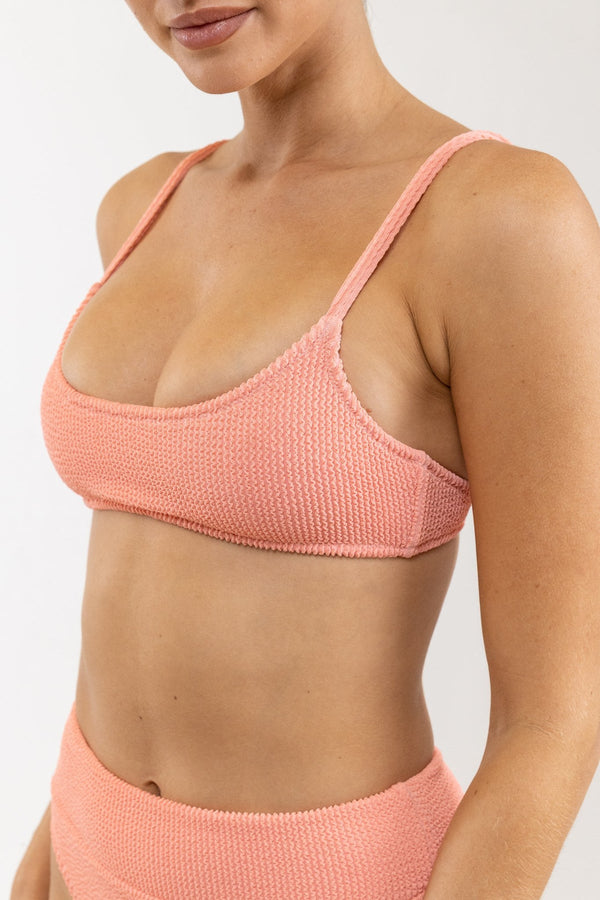 RHYTHM WAVE BREAK CROP TOP - ROSE