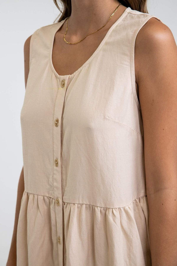 RHYTHM SIENNA DRESS - STONE