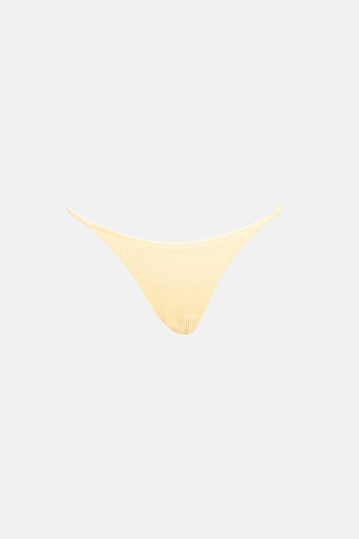 RHYTHM ISLA RIB STRING PANT - BUTTER YELLOW