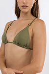 RHYTHM AVOCA RING SLIDE TRI TOP - OLIVE