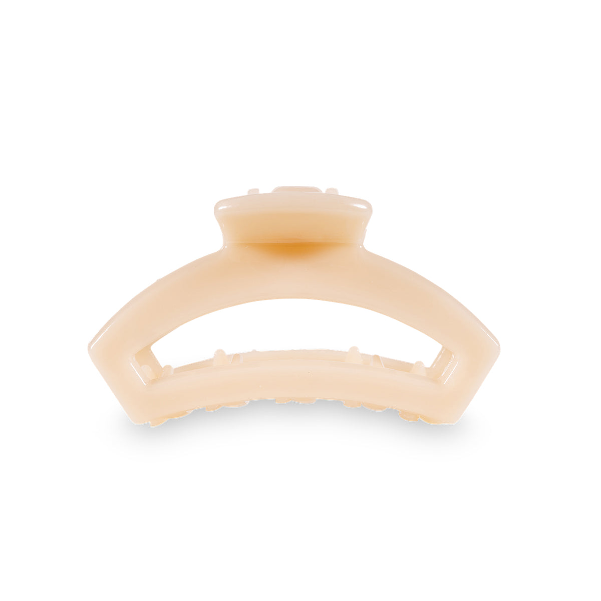 TELETIES OPEN TINY HAIR CLIP - ALMOND BEIGE