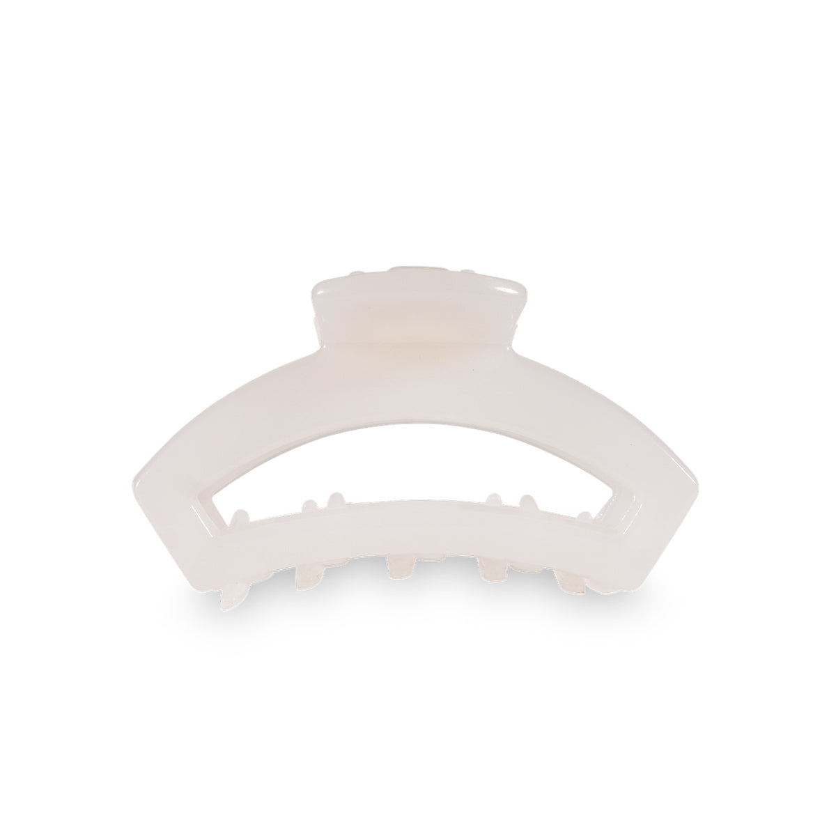 TELETIES OPEN TINY HAIR CLIP - COCONUT WHITE