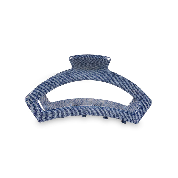 TELETIES OPEN MEDIUM HAIR CLIP - DENIM