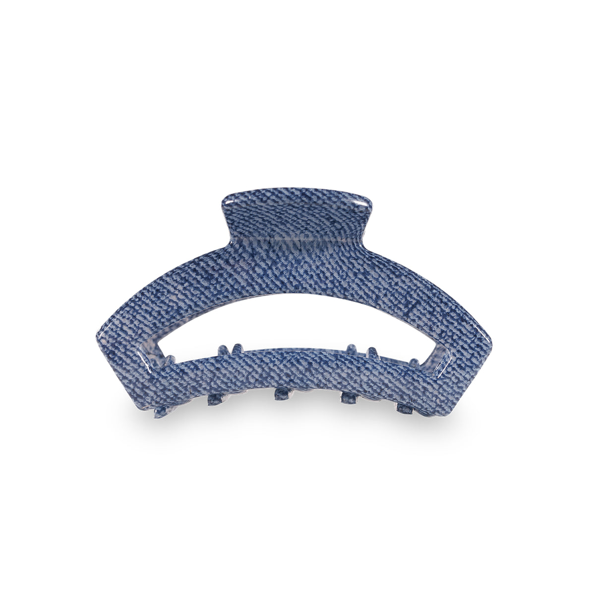 TELETIES OPEN TINY HAIR CLIP - DENIM