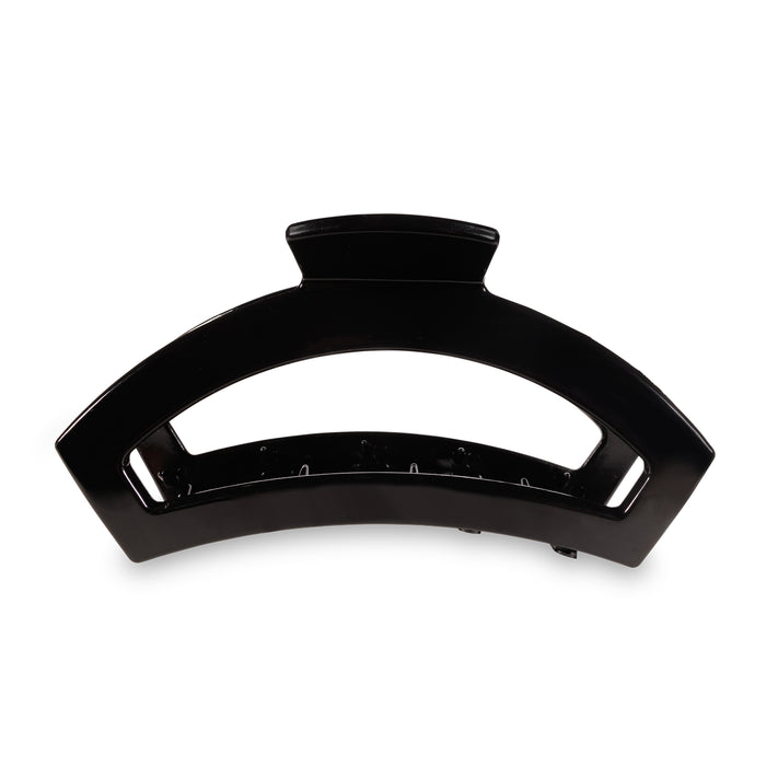 TELETIES OPEN LARGE HAIR CLIP - JET BLACK