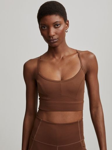 VARLEY LETS MOVE IRENA BRA - COCOA BROWN