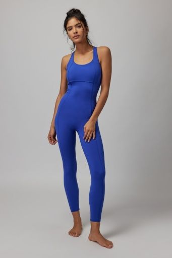 SPIRITUAL GANGSTER FLAUNT DREAM TECH JUMPSUIT - ELECTRIC COBALT