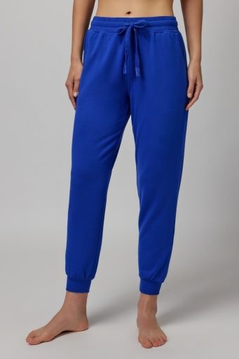 SPIRITUAL GANGSTER LOVE MORE ZOE SLIM JOGGER - ELECTRIC COBALT