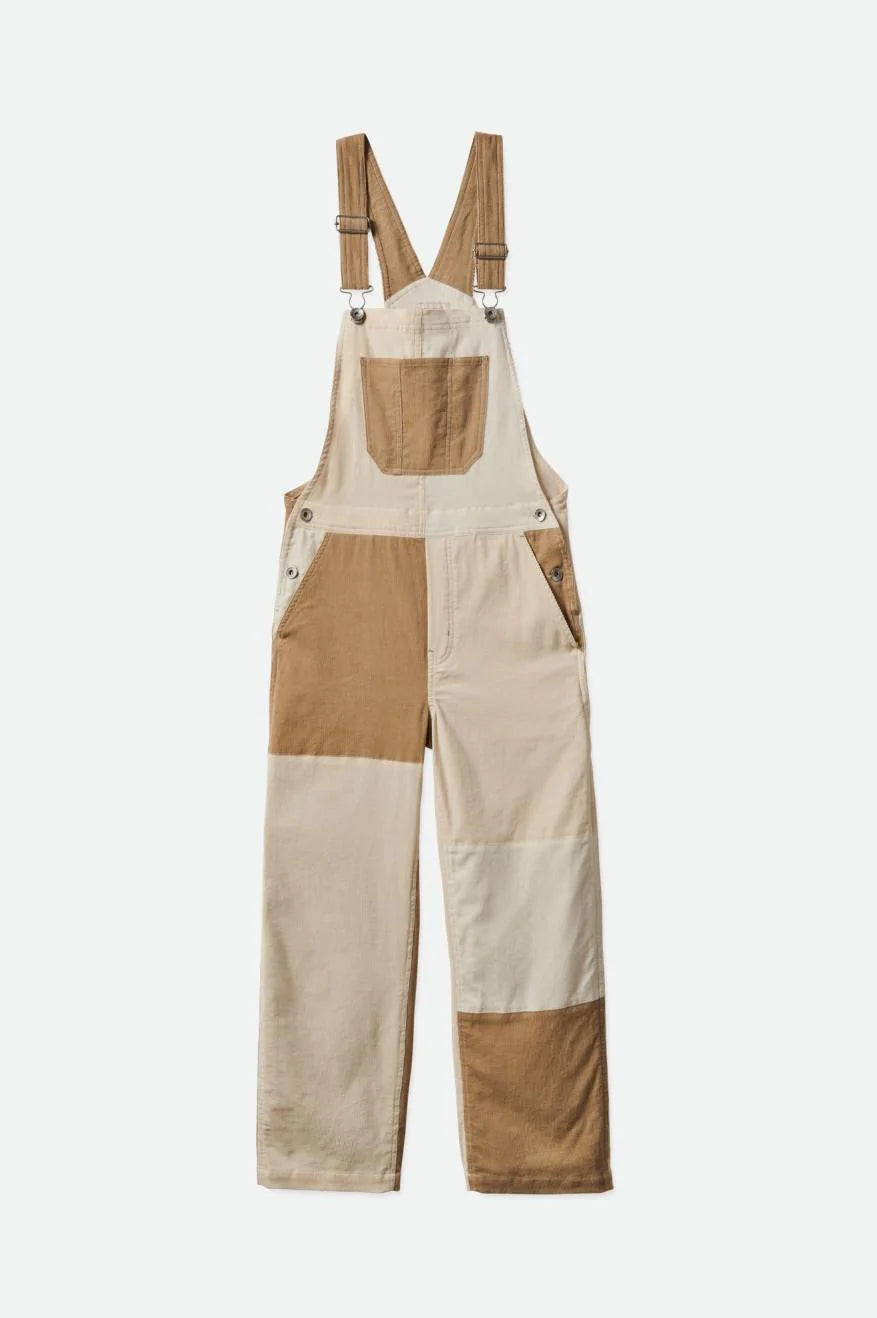 BRIXTON CHRISTINA CROP OVERALL - DOVE VANILLA